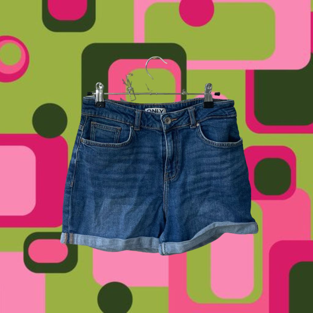 Hög Midja Normal Passform Shorts